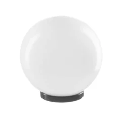 Acrilux Sfera Ø 20 cm, e27, 100 w, ip44, completa di base, opale