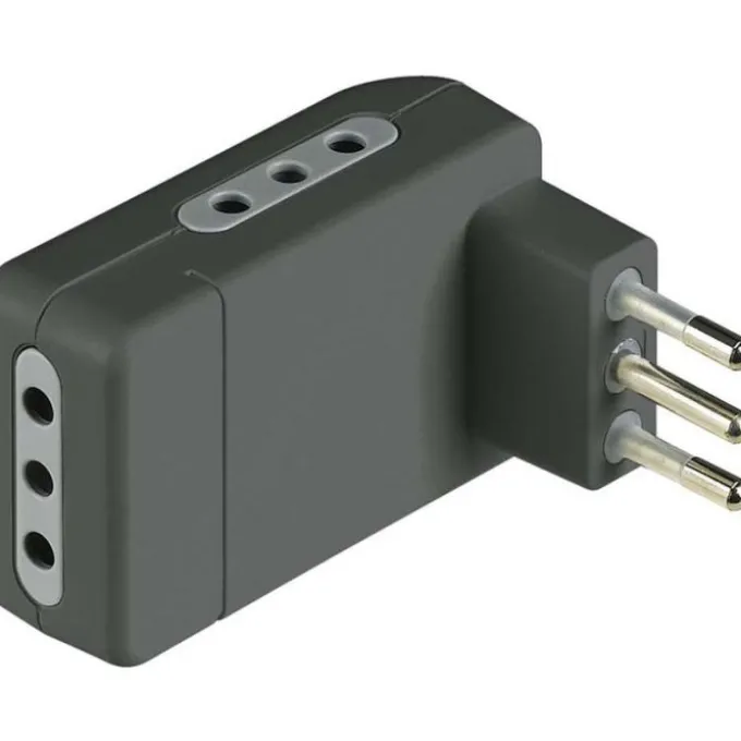 Adattatore 10a piatto triplo grigio