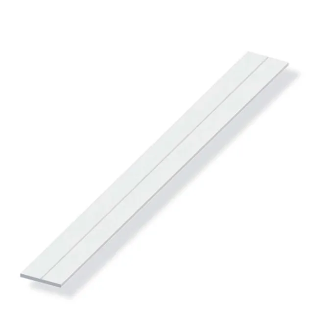 Alfer Barra piatta 19.5x2 pvc bco 1 mt