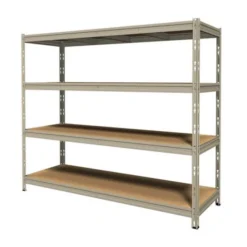 Anemos Kit scaffale legno metallo, 4 ripiani
