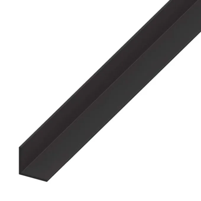 Angolare 20x20x1 pvc nero 1 mt