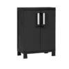Armadio in resina garage midi, 65x37xh.93 cm, portata max a ripiano 20 kg, colore nero
