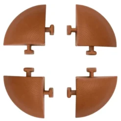 Art plast Kit 4 angolari, in polipropilene, 5,4x5,4xh.2,5 cm, colore rosso