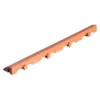 Art plast Kit 6 scivoli, in polipropilene, con aggancio universale, colore rosso