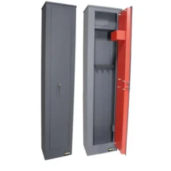 Baltix Armadio portafucili 5 posti 31,5x20,5x13,8 cm, con tesoretto, spessore porta e corpo 3 mm