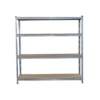 Baltix Scaffale legno metallo 160x60xh.180 cm, 4 ripiani, portata a ripiani 300 kg