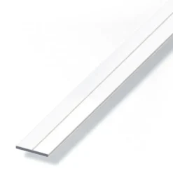 Barra piatta 35.5x3 pvc bco 1 mt
