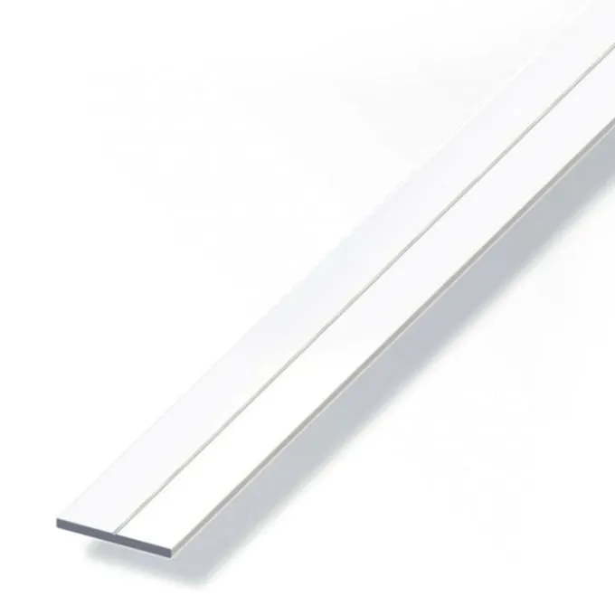 Barra piatta 35.5x3 pvc bco 1 mt
