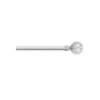 Bastone tenda in kit, in ferro estensibile, Ø 20/17, 120/210 cm, completo di supporti, anelli, terminale boccia fiore, disponiible nei colori bianco, avorio/oro, bronzo
