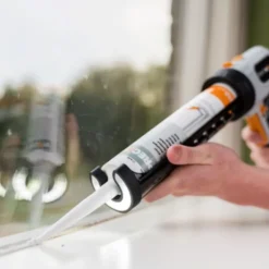 Batavia Pistola per silicone elettrica con led 6v, per cartucce da 290-310 ml