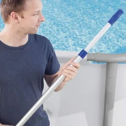 Bestway Asta telescopica da 360 cm, in alluminio, per accessori pulizia piscina