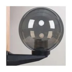 Bion Applique sfera con braccio, Ø 25 cm, in policarbonato, e27, ip44, fume'