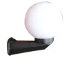 Bion Applique sfera con braccio, Ø 20 cm, in policarbonato, e27, ip44, opale