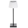 Bion Lampada led blacky da tavolo, ricaricabile usb, h. 38 cm, in metallo + abs