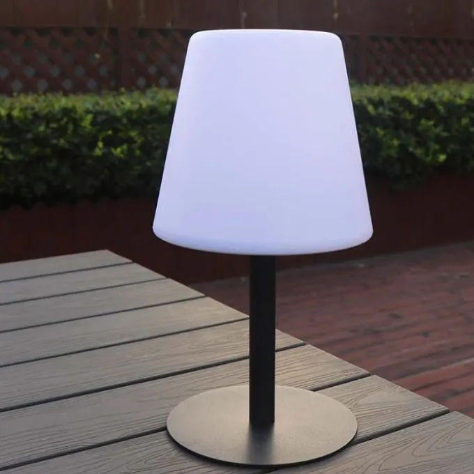 Bion Lampada led da tavolo domizia ad energia solare, 3000k, batteria litio, ricarica usb, ip44, 15xh.25 cm