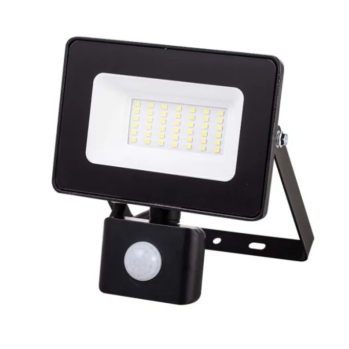 Bion Proiettore 30w, faretto a led con sensore di movimento IP44, 4000k luce naturale, 13,6x16x5 cm