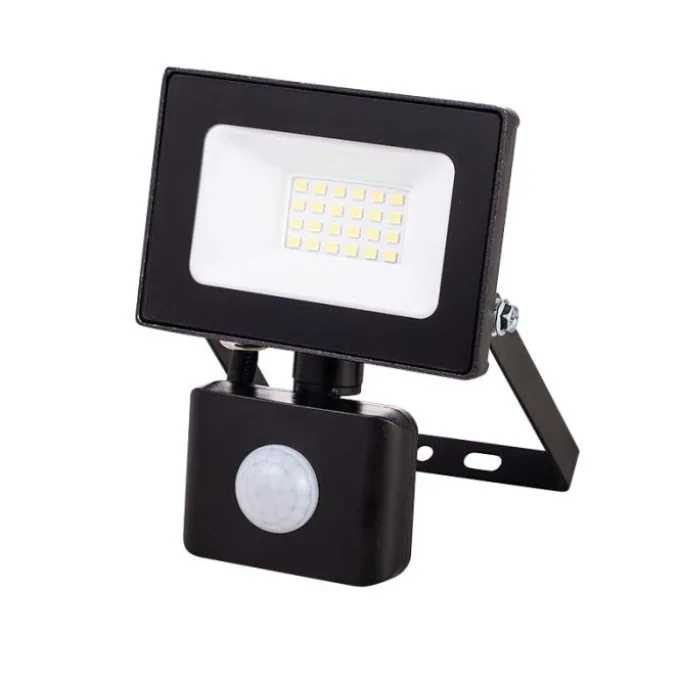 Bion Proiettore 20w, faretto a led con sensore di movimento, 4000k luce naturale, 10x14x5 cm