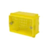 Bion SCATOLA INCASSO PORTAFRUTTI 506 RETTANGOLARE BION - 6 POSTI - INSERTO METALLO