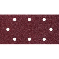 Black+decker Fogli abrasivi con velcro, 93x230 mm, forati, grana 80, 5 pezzi