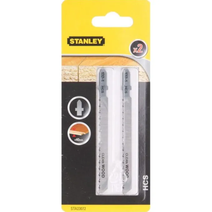 Black+decker Lame 100x2.5 mm, per seghetto alternativo, per legno, 2 pezzi