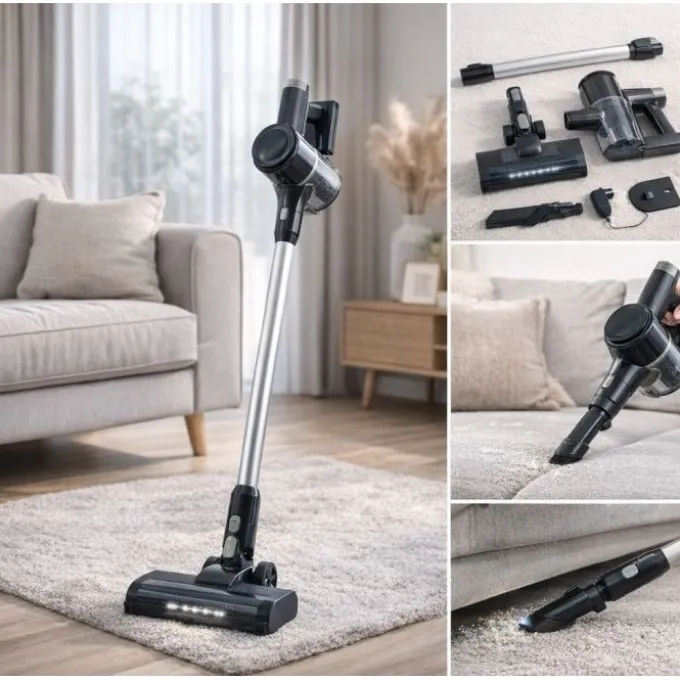 Blake Aspirapolvere cordless 2 in 1 130w, 2 velocita, con accessori