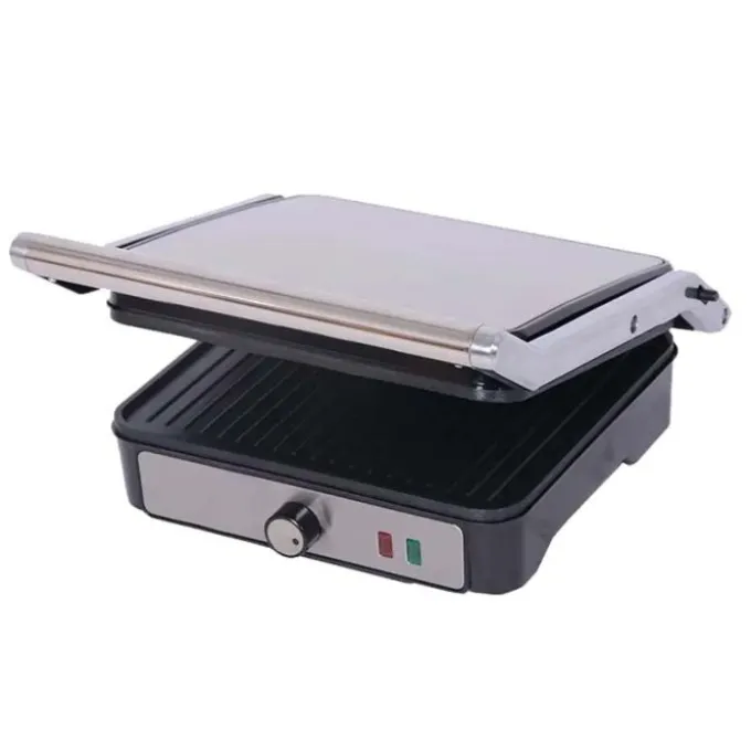 Blake Bistecchiera 2000w, spia on&ready, termostato regolabile, piastre 29,5x24 cm