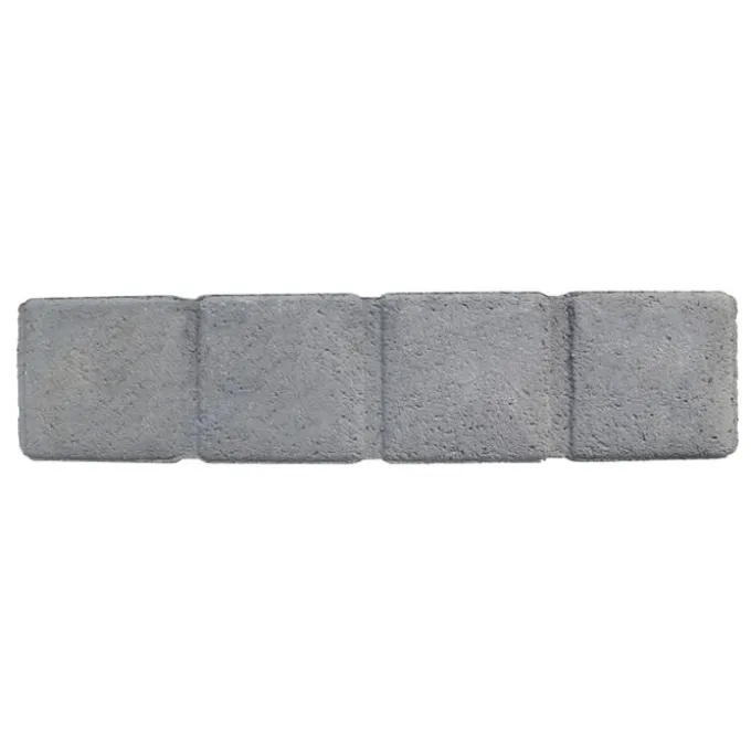 Bordura albione, in pietra, 50x11xh.8 cm, dritta, grigio