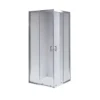 Box doccia, in cristallo trasparente cm 80x80xh.185
