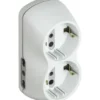 Bticino Adattatore 16a - 2x10/16+2schuko c/int b4 bianco