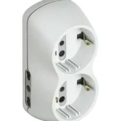 Bticino Adattatore 16a - 2x10/16+2schuko c/int b4 bianco