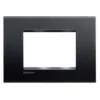 Bticino Placca 3 moduli plastica bianco serie living