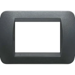 Bticino Placca 3p plastica acciaio s. living int