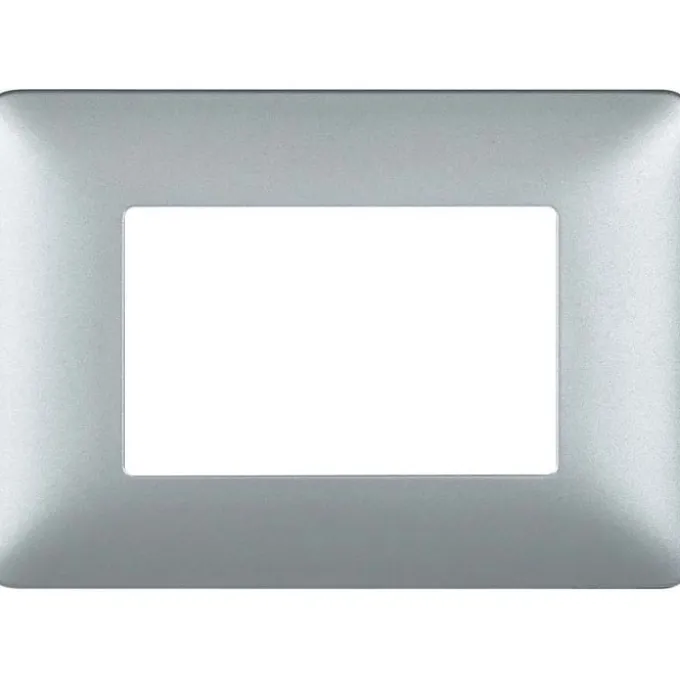 Bticino Placca 3p silver matix