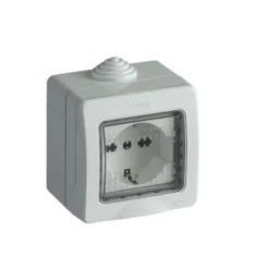 Bticino Presa schuko bipasso in custodia IP55 2 moduli
