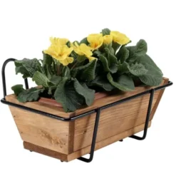 Buzzi Fioriera in legno da balcone, 35x14xh.11 cm