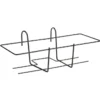 Buzzi Fioriera sonia, portavaso da balcone in filo acciaio nero 50x18 cm