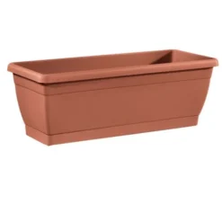 Cassetta in resina roxanne con sotto cassetta 50 cm colore terracotta