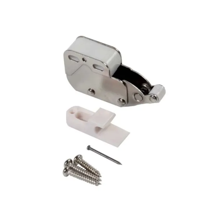 Comferut Cricchetto blocca antine nichel/bianco