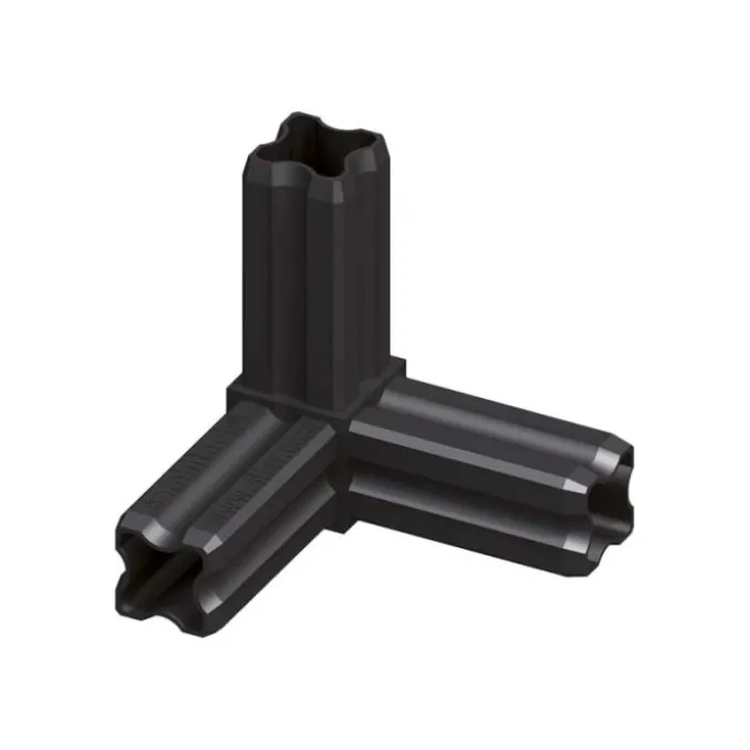 Congiunzione ad ang d.23.5 mm nero