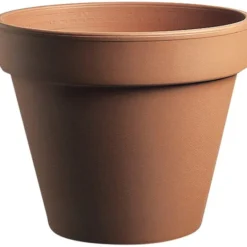 Corino bruna Vaso in terracotta, Ø 11xh.10 cm