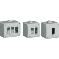 Custodia idrobox ip40, 3 posti, magic, grigio chiaro