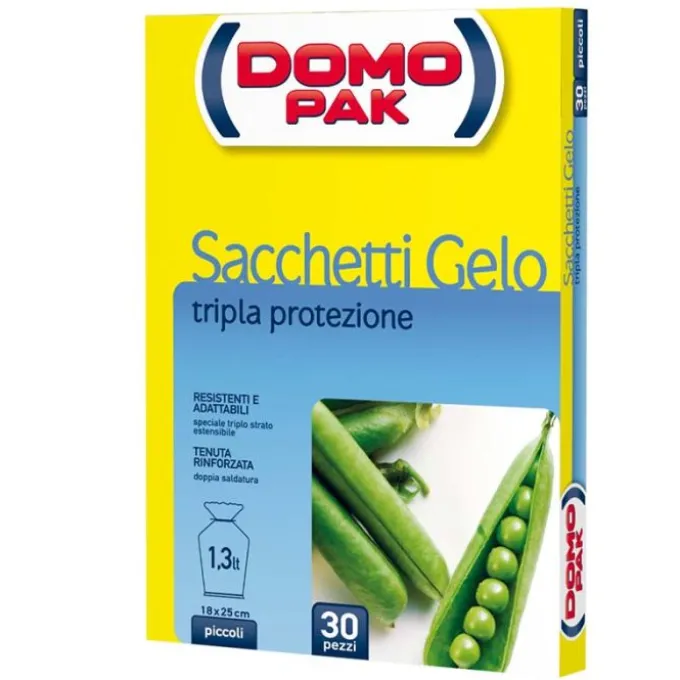 Domopak sacchetti gelo, piccoli, 30 pz