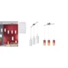 Eglo Lampadario sospensione modello troy 3 in metallo cromato e vetro bianco 3x60w e27