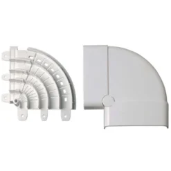Elettrocanali Angolo piano variabile 70x20 bianco