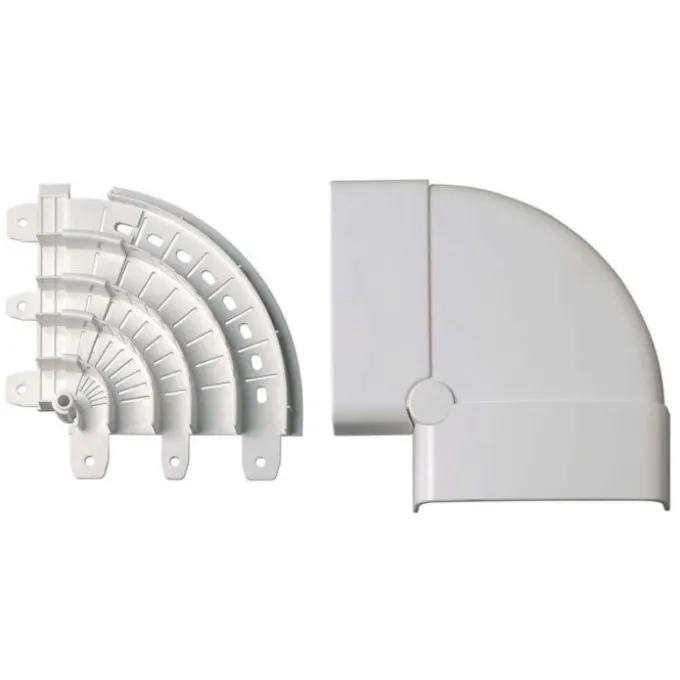 Elettrocanali Angolo piano variabile 70x20 bianco