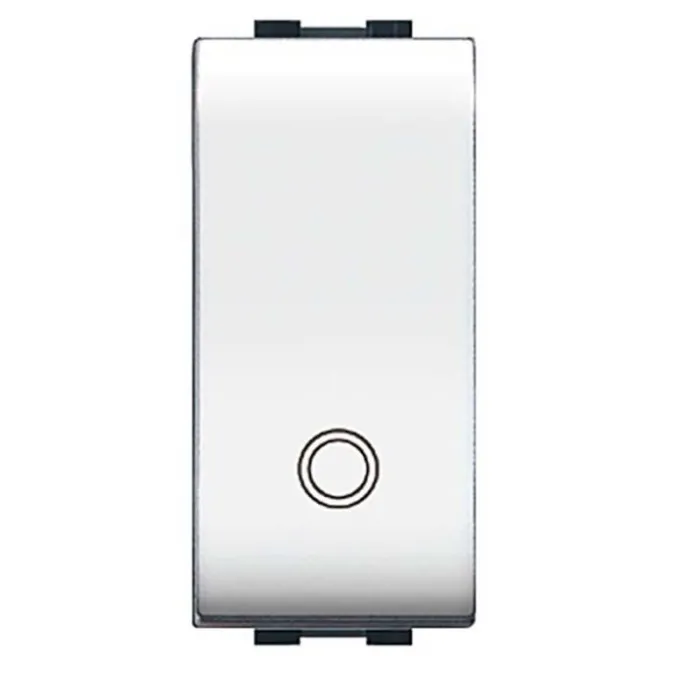Elettrocanali Pulsante life, unipolare 16 ax, colore bianco