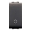 Elettrocanali Pulsante life, unipolare 16 ax, colore nero