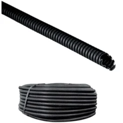 Elettrocanali Tubo corrugato nero d.20 mm 100 mt c/sonda