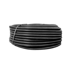 Elettrocanali Tubo corrugato in pvc 3321 nero, diametro 25 mm - 50 metri