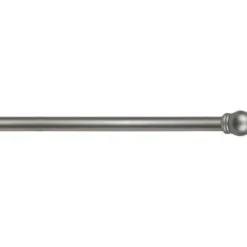 Errebi Kit bastone per tenda in ferro con supporti, d.17/20, estensibile da 160 a 300 cm, nichel